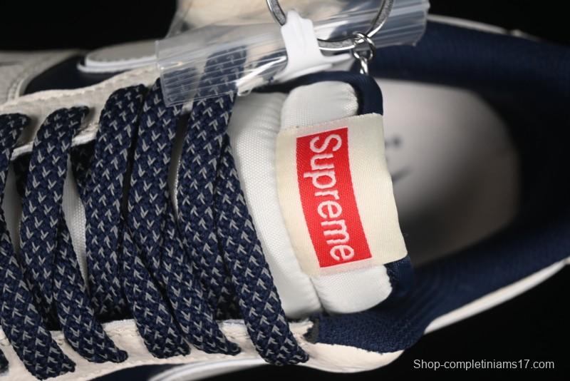 Nike Air Force 1 '07 Low Supreme Collaboration Light Blue Edge Casual Sneakers - HH7518-057