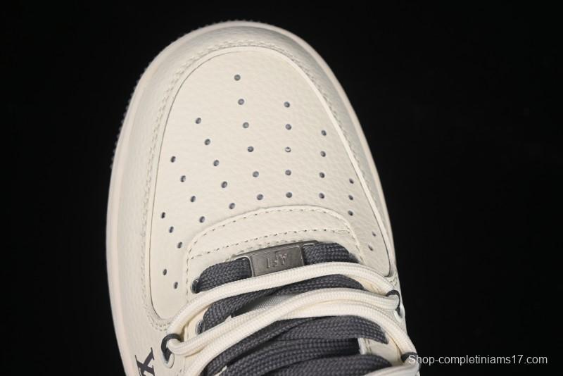 Nike Air Force 1 '07 Low LV Collaboration Grey Swoosh Drawstring Casual Sneakers - DM6868-067