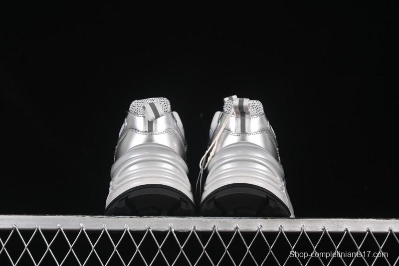 GG-CC 25ss New Platform Chunky Sneakers with 7CM Height Increase and Irregular Design - 668-2 Black