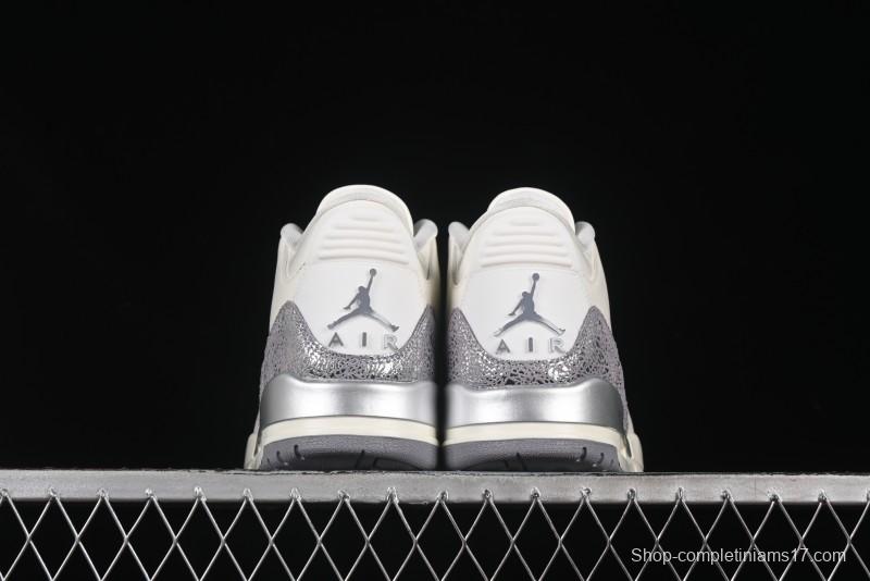 Nike Air Jordan 3 Retro OG Sail Metallic Silver - CK9246-100
