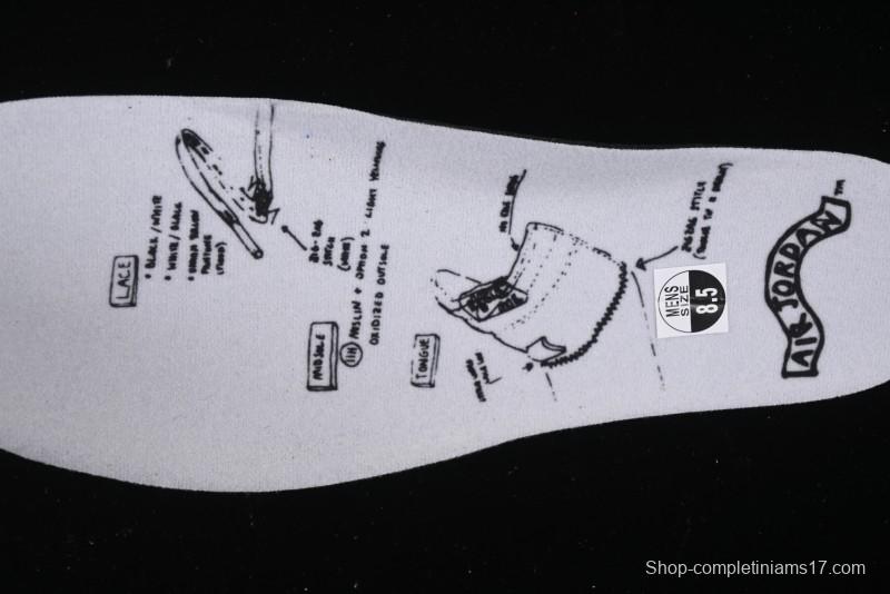 Nike Air Jordan 1 High OG AJ1 Fragment Design Collaboration High-Top Basketball Shoes - DZ5485-041