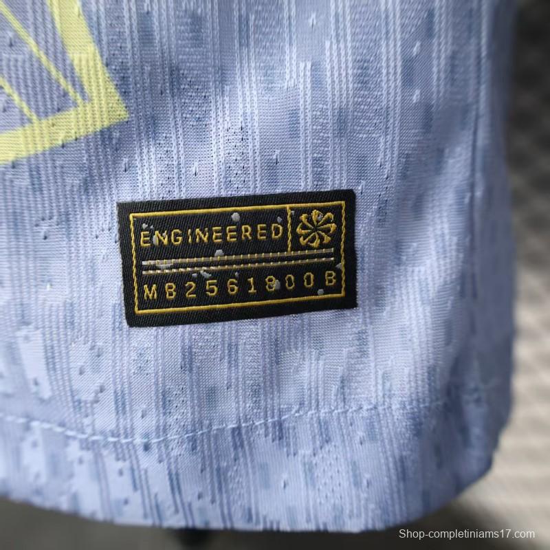 Player Version 25/26 Barcelona Light Blue with Geometric Pattern Jersey