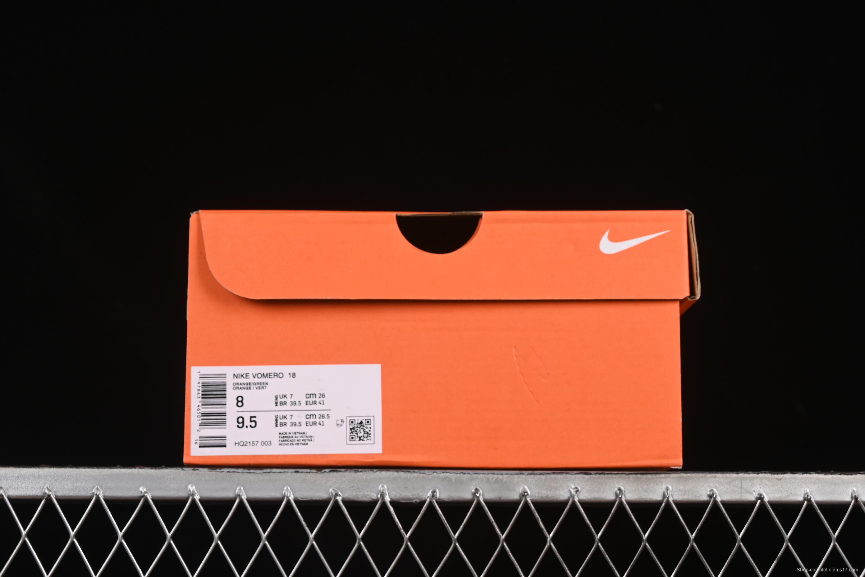 Nike Air Zoom Vomero 18 Lunar Running Shoes with Enhanced Cushioning - HQ2157-003