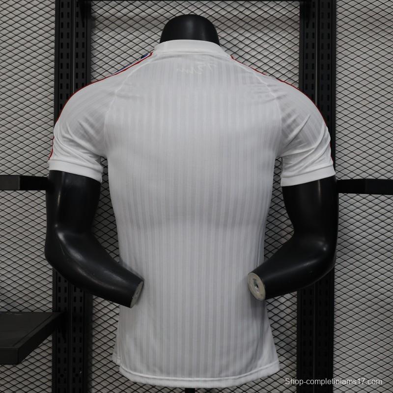 Player Version 25/26 Olympique Lyon 75 Year Anniversary White Jersey