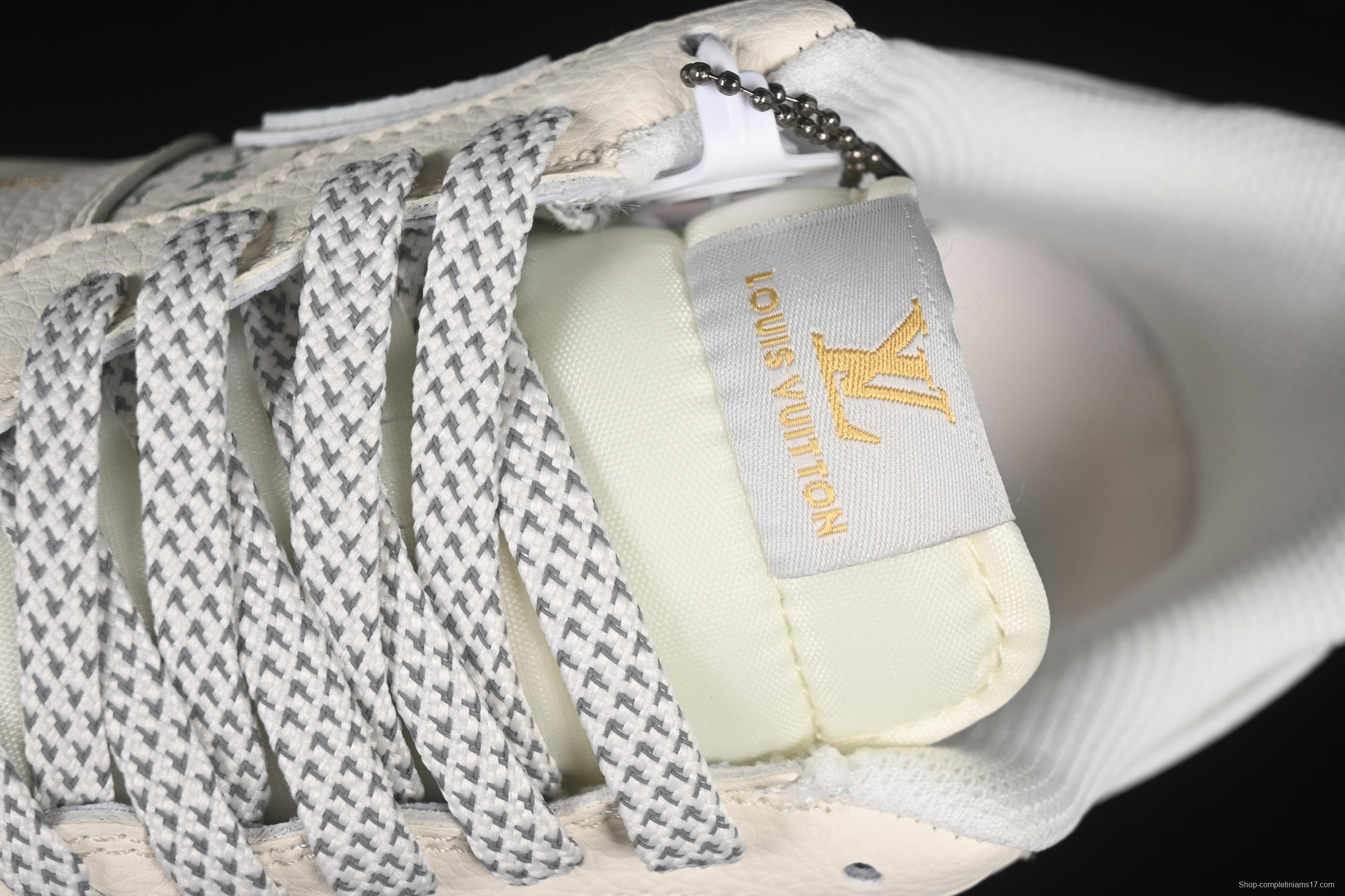 Nike Air Force 1'07 Low LV Collaboration Print Small Gold Swoosh Casual Sneakers - XX3168-159