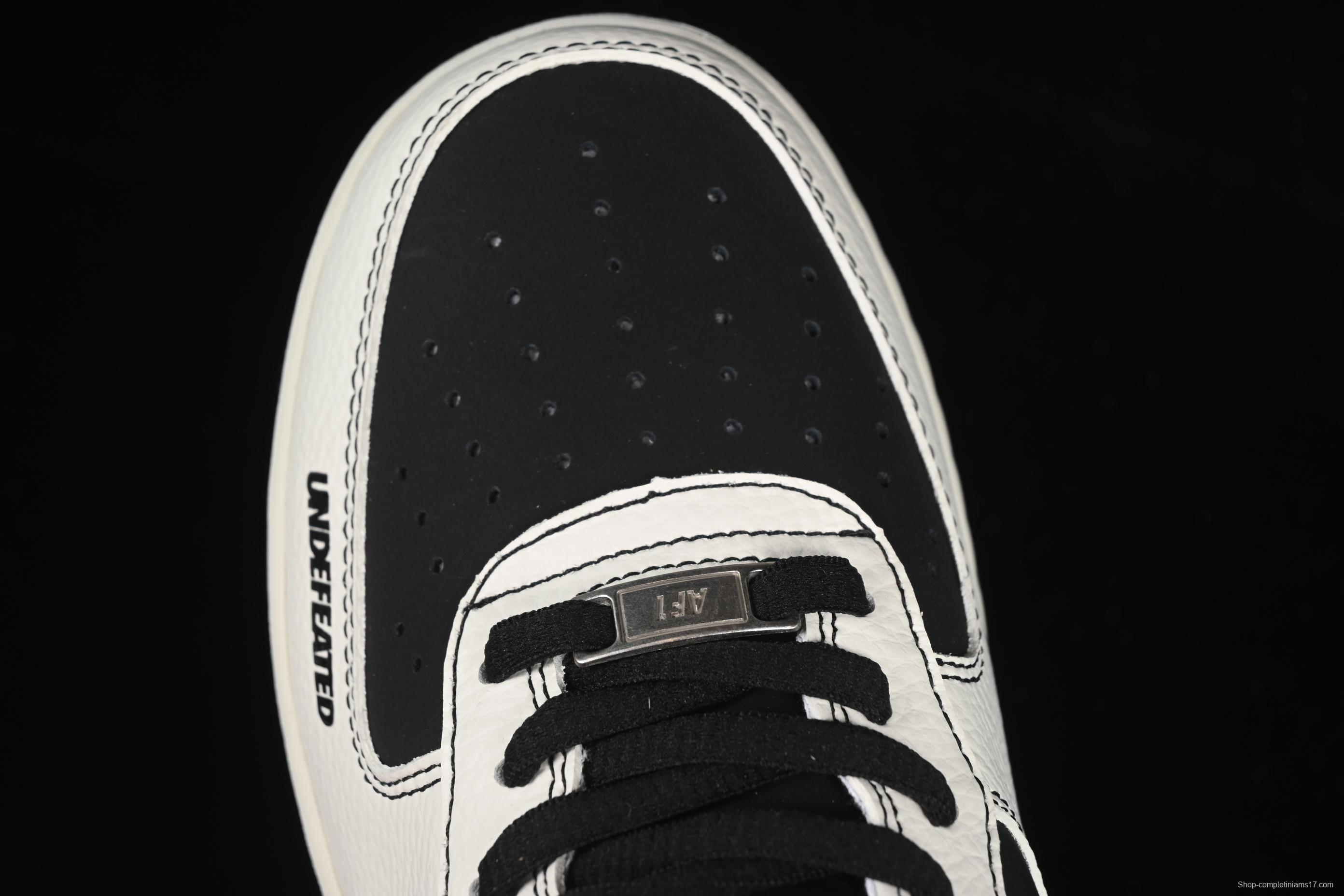 Nike Air Force 1'07 Low UN Collaboration Casual Sneakers in Black White Purple - SC9207-528