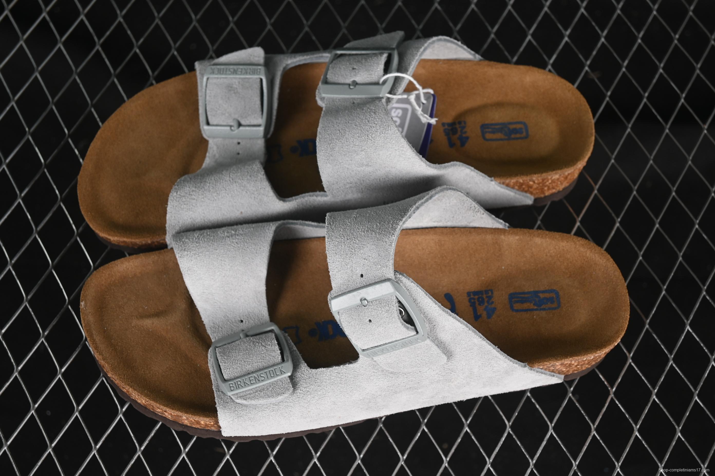 Birkenstock Sandals with Soft Suede Leather and Lambswool Insole - G.D4