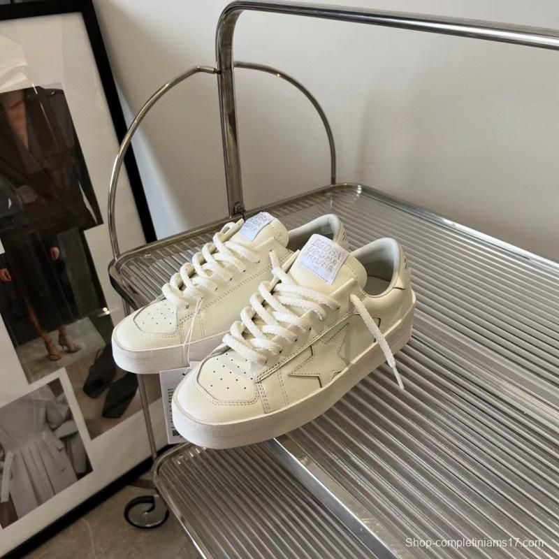 2024 Unisex GGDB White Leather Low Top Sneakers MJ00260