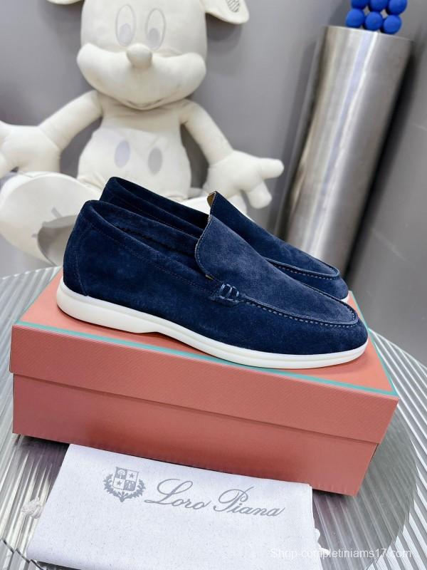 2025 Men LP Navy Suede Loafers LY00260