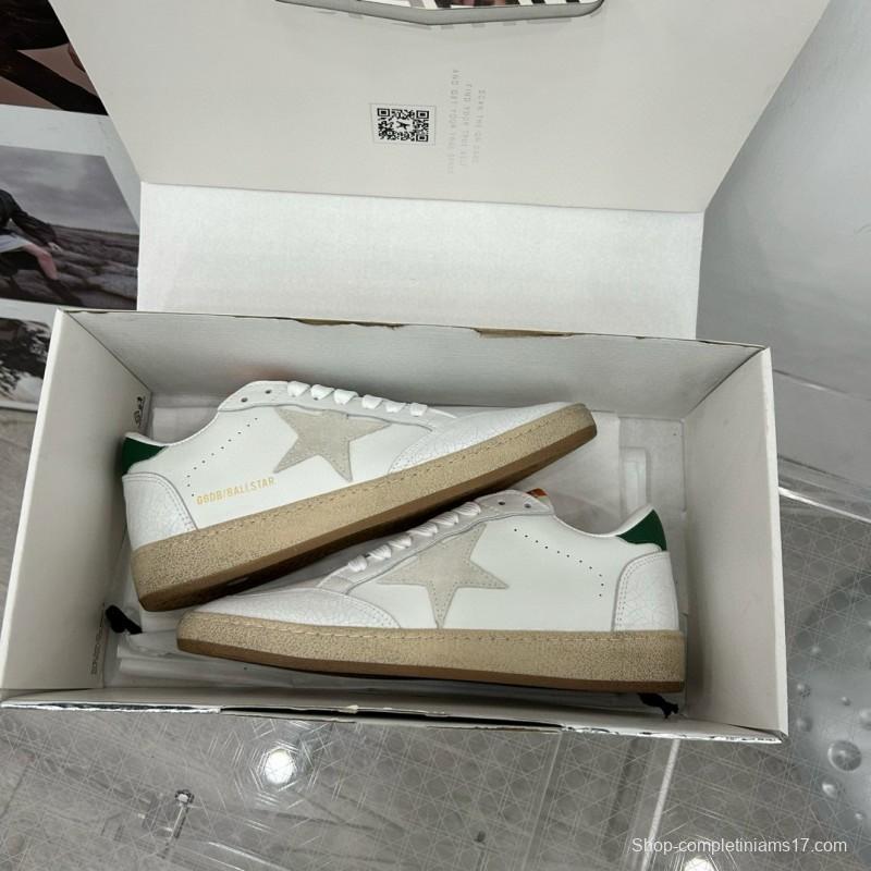 2024 Unisex GGDB White Grey Green Leather Sneakers MJ00260