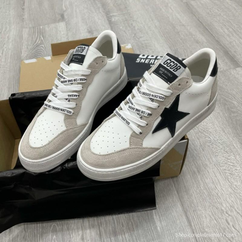 2024 Unisex GGDB White Black Suede Leather Low-top Sneakers MJ00260