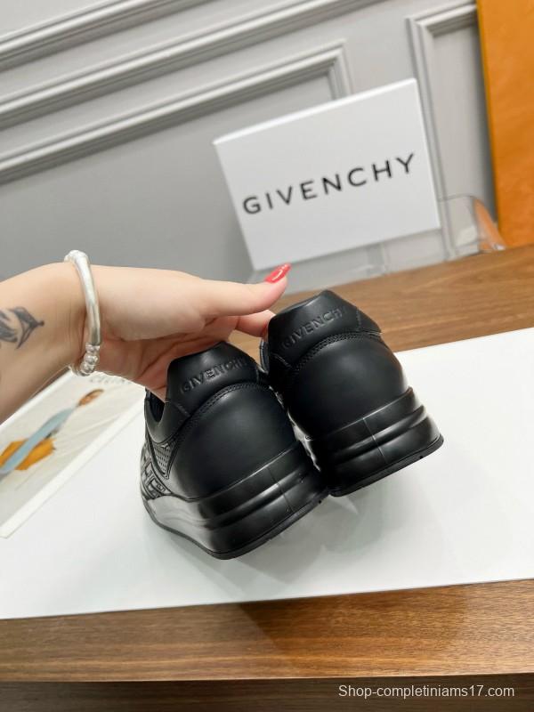 2024 Men Givenchy Black Leather Sneakers MJ00380
