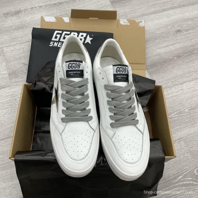 2024 Unisex GGDB White Black Leather Sneakers MJ00260