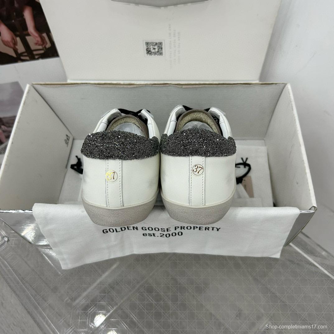 2025 Women GGDB White Leopard Suede Leather Sneakers