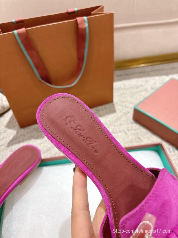 2025 Slippers Le Parmentier Pink Suede Slippers