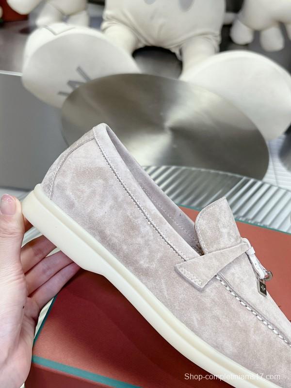 2024 Unisex Le Parmentier Beige Suede Loafers