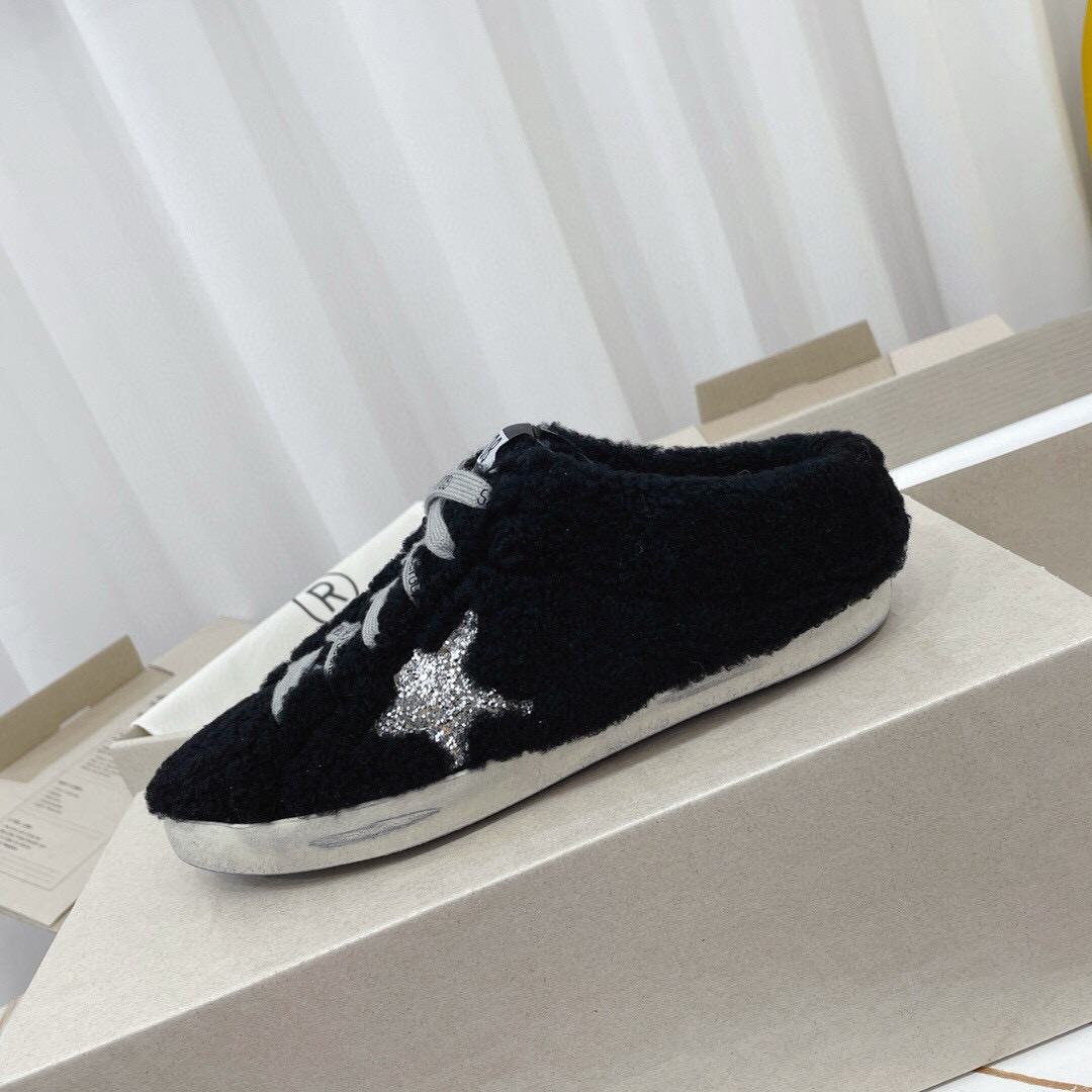 2024 GGDB Black Fur Slippers MJ00280