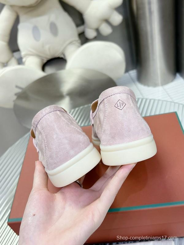 2024 Unisex LP Pink Suede Loafers MJ00270