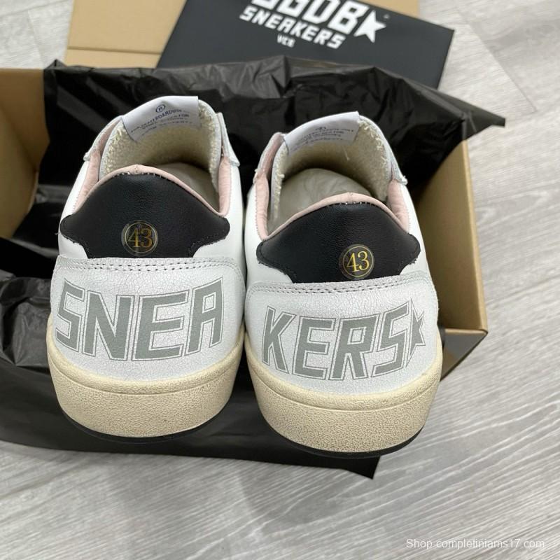 2024 Unisex GGDB White Black Leather Sneakers MJ00260