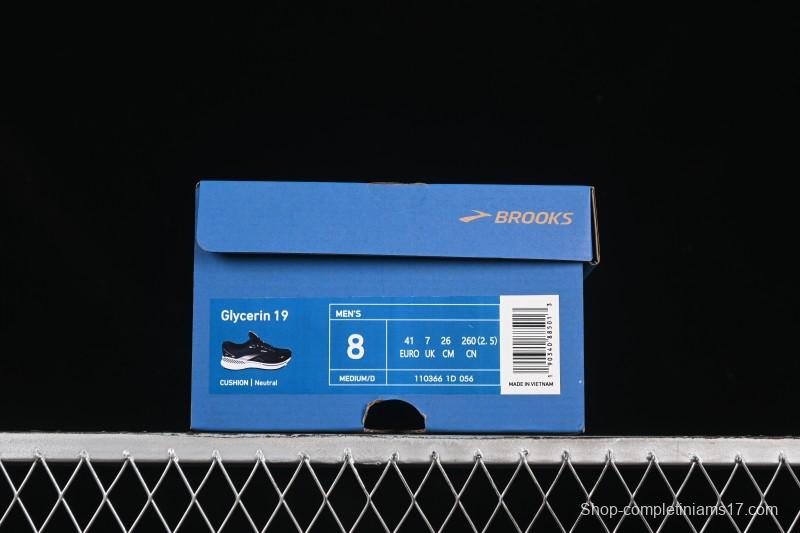 Brooks Glycerin 19 Men's Cushioned Marathon Nitrogen Running Shoes - 1103661D056