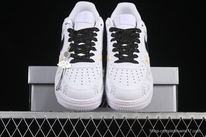 Nike Air Force 1'07 Low East Fence Drunk Chinese Style Gradient Yellow Low-Top Casual Sneakers - ZH0316-082