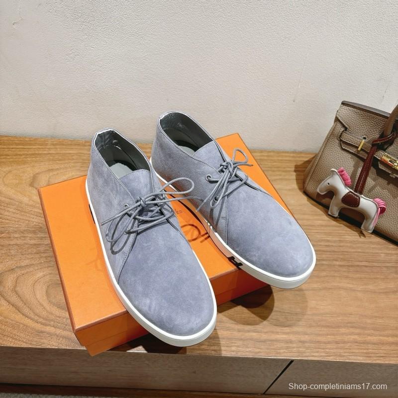 2025 Unisex H Grey Suede Classic Boots AS00380