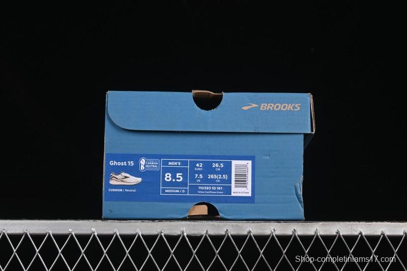 Brooks Ghost 15 Low-Cut Breathable Cushioned Support Casual Running Shoes - 1103931D161