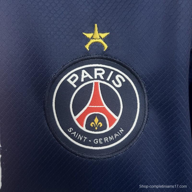 1 Star 24/25 PSG Home Jersey With 25 Champions Printing