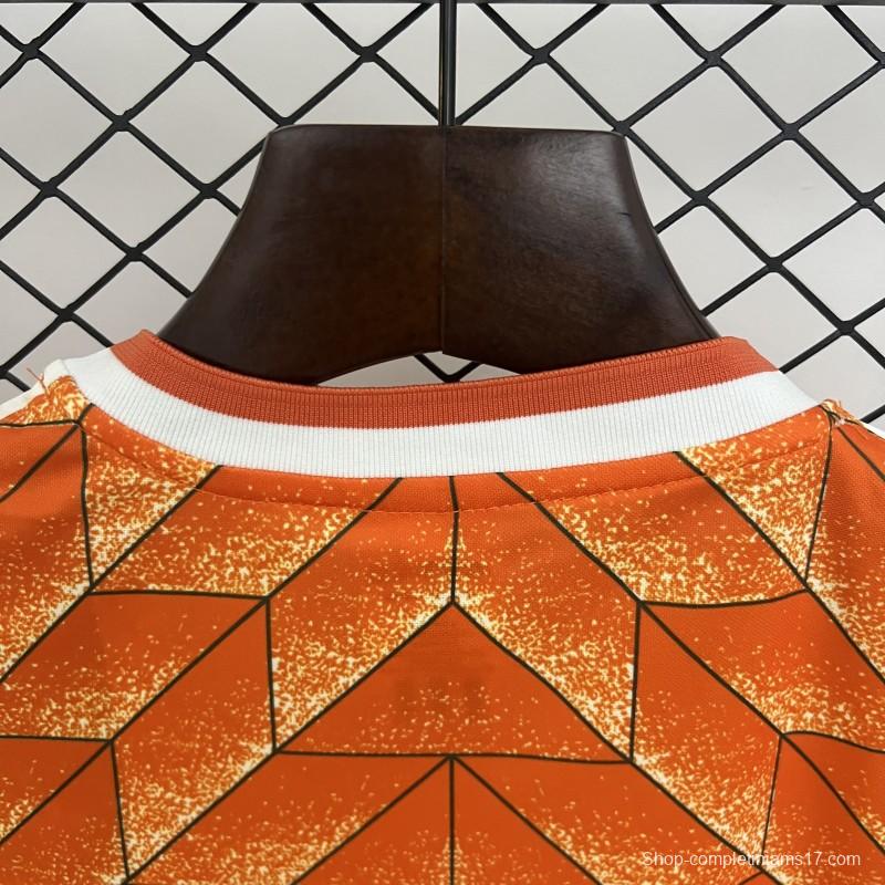 Retro 1988 Kids Netherlands Home Size 16-28 Jersey