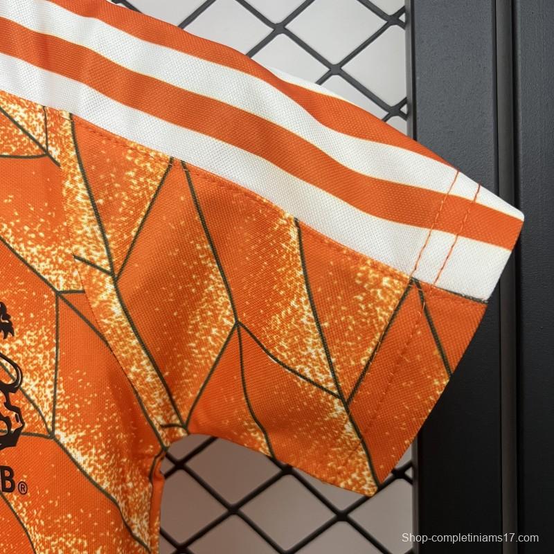 Retro 1988 Kids Netherlands Home Size 16-28 Jersey
