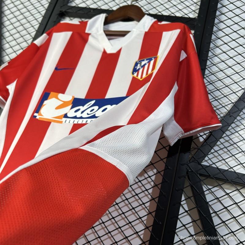 02/03 Retro Atletico Madrid Home Jersey