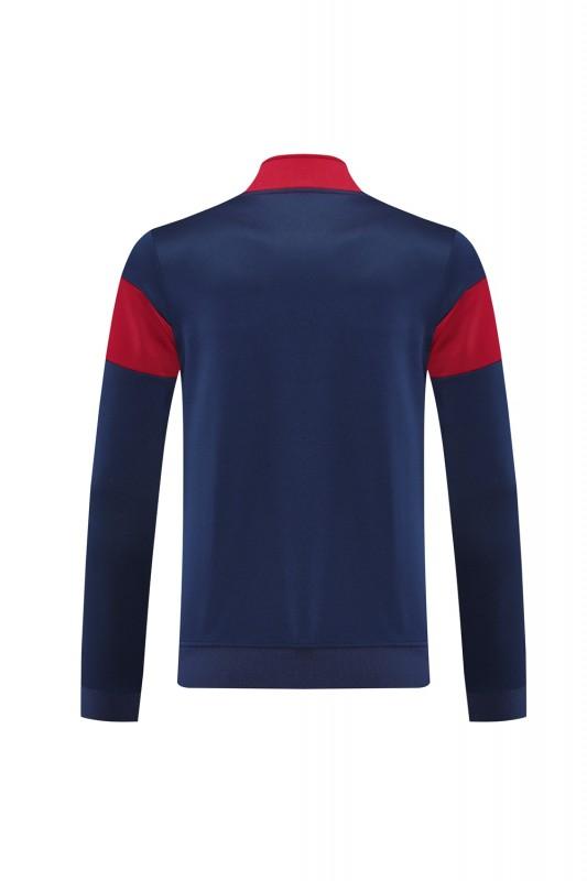 2025 Nike Red/Navy Full Hoodie Zipper Jacket +Long Pants