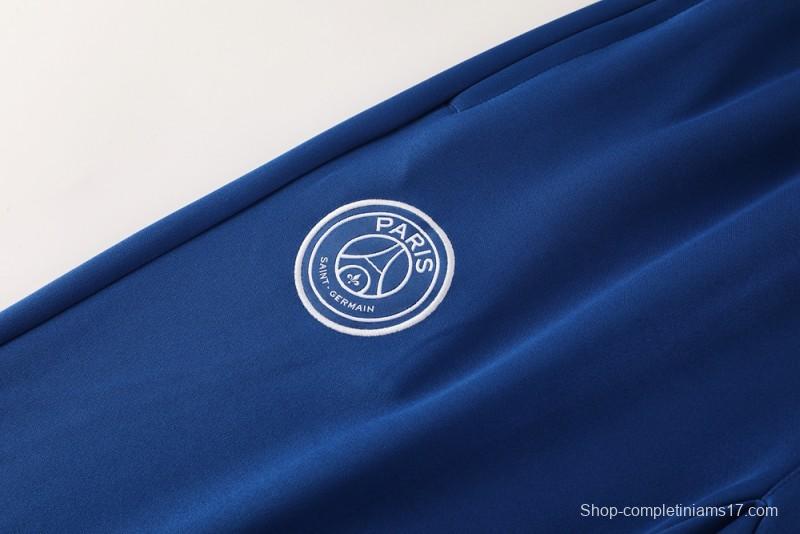 25/26 PSG Blue Full Hoodie Zipper Jacket +Long Pants