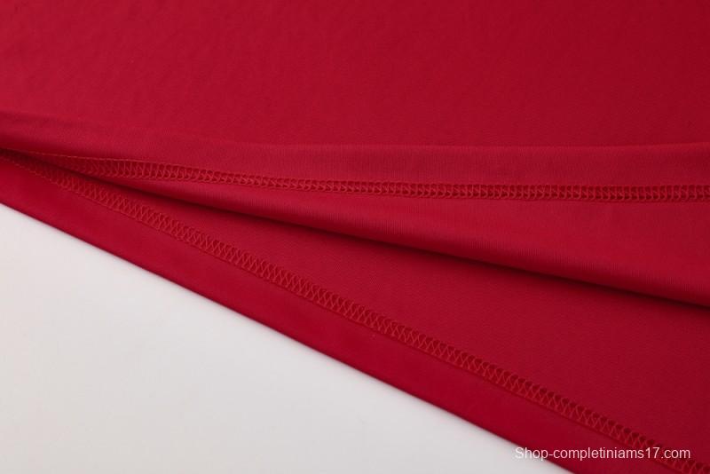 2025 Adidas Red Short Sleeve Jersey+Shorts