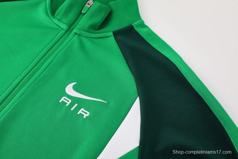 2025 NIKE Green Full Zipper Jacket +Long Pants