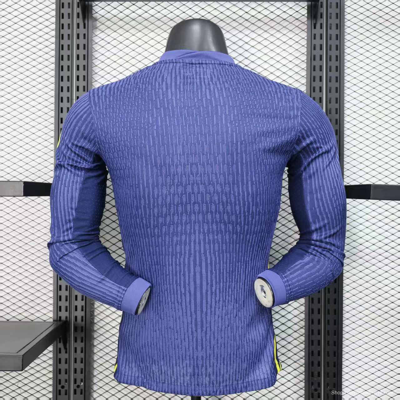 Player Version 25/26 Atletico Madrid Away Blue Long Sleeve Jersey