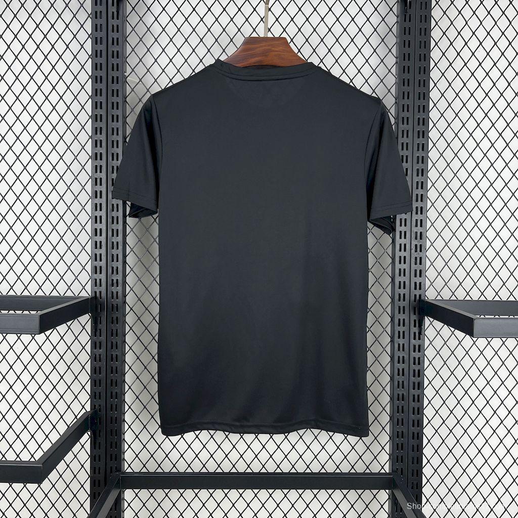 2025 NIKE Training Black with Abstract Paint Pattern T-Shirt #1045