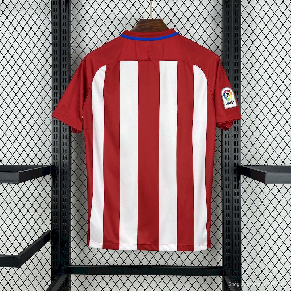 Retro 2016/17 Atletico Madrid Home Jersey