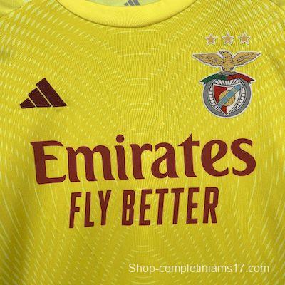 2025/26 Kids Benfica Yellow Goalkeeper Kit