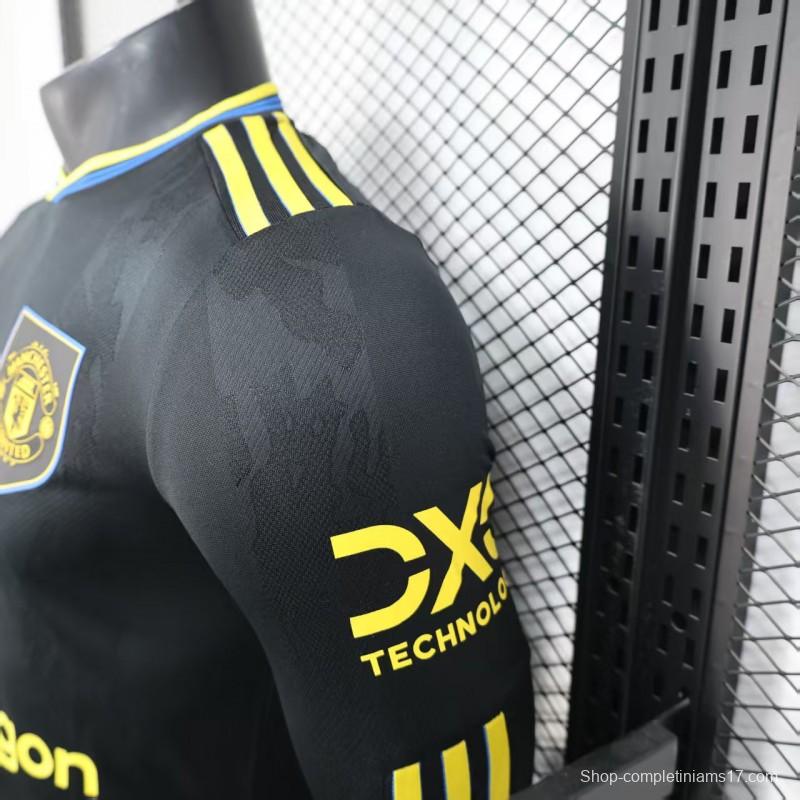 Player Version 25/26 Manchester United Third Black Long Sleeve Jersey