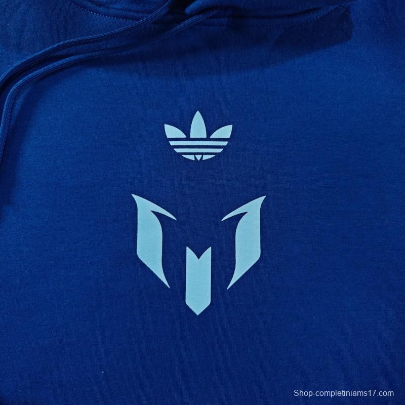 25/26 Inter Miami Messi Fleece-lined Hoodie 9 Color Full Zipper Jacket + Long Pants