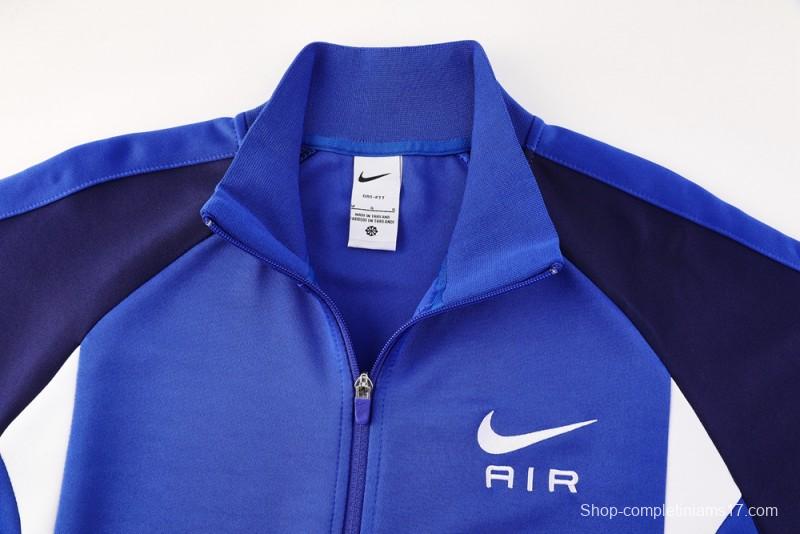2025 NIKE Blue/Navy Full Zipper Jacket + Long Pants