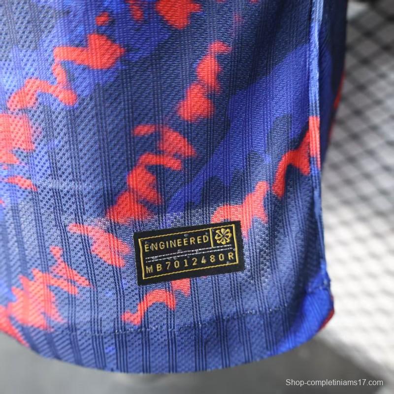 Player Version 25/26 PSG Paris Saint-Germain Blue with Red Lightning Pattern Jersey