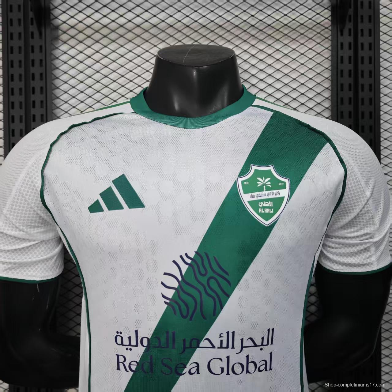 Player Version 25/26 Al-Ahli Home White Jersey
