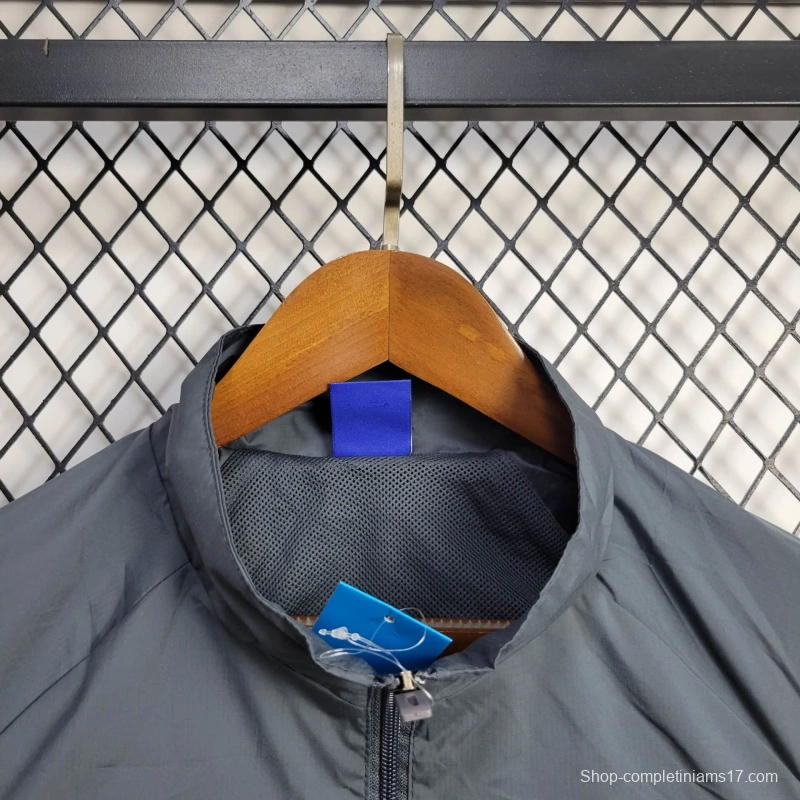25/26 Real Madrid Jacket Grey Windbreaker