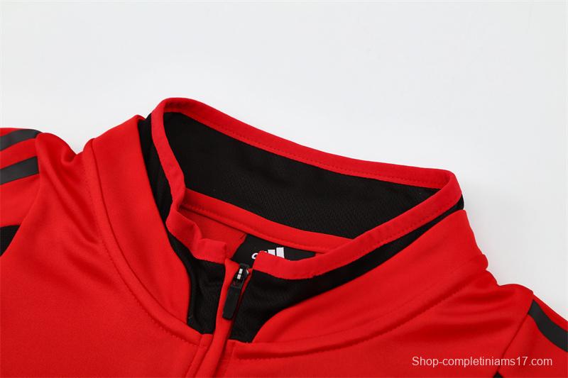 Retro 04/05 AC Milan Red Half Zipper Jacket