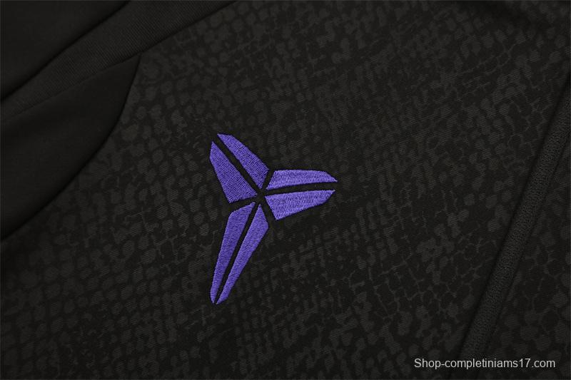 25/26 Barcelona Black Joint Edition Half Zipper Jacket+Long Pants