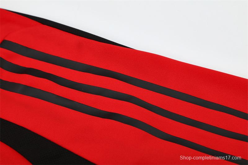 Retro 04/05 AC Milan Red Half Zipper Jacket