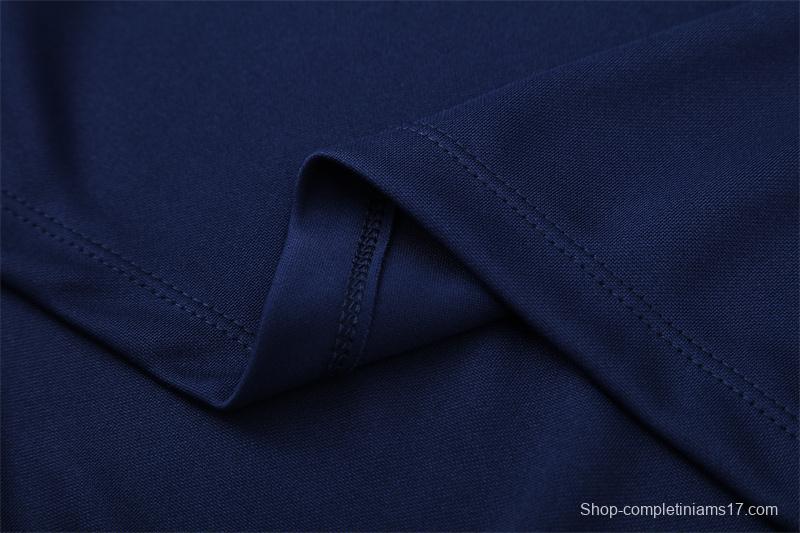 Retro 05/06 Real Madrid Royal Blue Half Zipper Jacket