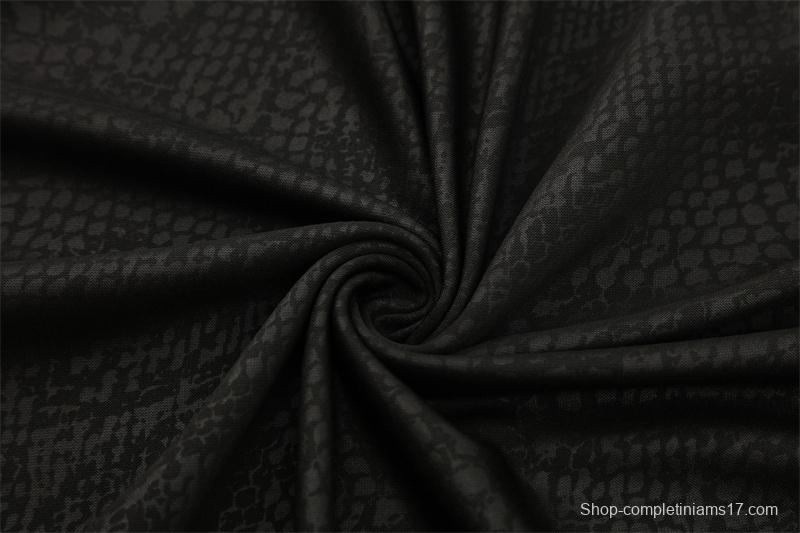 25/26 Barcelona Black Joint Edition Half Zipper Jacket+Long Pants